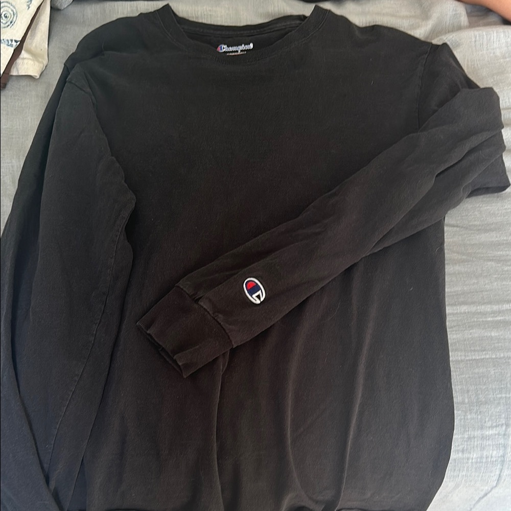 Champion Black Long Sleeve Shirt